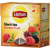 Чай Lipton "Forest Fruit", черный с ароматом лесных ягод, 20 пакетиков по 1,7г