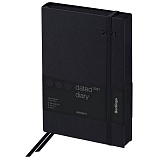 Ежедневник датированный 2021г., A5, 184л., кожзам, Berlingo "Western", черный, с резинкой
