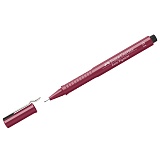 Ручка капиллярная Faber-Castell "Ecco Pigment" красная, 0,1мм