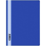 Папка-скоросшиватель пластик. OfficeSpace, А4, 160мкм, синяя с прозр. верхом