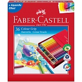 Карандаши цветные Faber-Castell "Grip" 36цв., заточен., студийная коробка