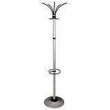 Вешалка напольная Титан "Класс (Ц)-ТМЗ", металл, цвет серый, 5 крючков, подставка для зонтов