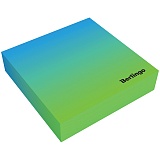 Блок для записи декоративный на склейке Berlingo "Radiance" 8,5*8,5*2, голубой/зеленый, 200л.