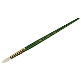 Кисть художественная щетина Гамма "Пейзаж", круглая №12, длинная ручка
