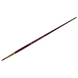 Кисть художественная синтетика бордовая Гамма "Вернисаж", круглая №14, длинная ручка