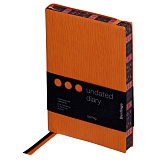 Ежедневник недатир. B6, 160л., кожзам, Berlingo "Spring", полноцветный срез, оранжевый