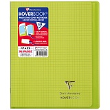Бизнес-тетрадь 48л., 170*220мм, клетка Clairefontaine "Koverbook", 90г/м2, пластик. обложка, зеленая