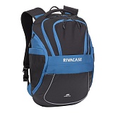 Рюкзак для ноутбука 15,6" RivaCase 5225, нейлон, черный/синий, 480*320*225мм