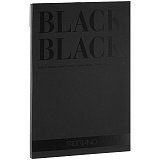 Альбом для эскизов и зарисовок 20л. А4 на склейке "BlackBlack", 300г/м2, черная бумага