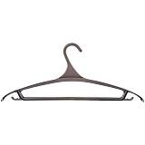 Вешалка-плечики для легкой верхней одежды Мультипласт, пластик, р.48-50, черная